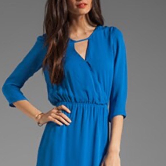 Parker silk keyhole shirtdress. Size small - Picture 10 of 11